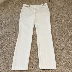 Loft Dress Pants “The Skinny” in white size 00 with pockets